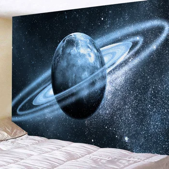 

Tapestry Wall Hanging Bed Spread Beach Towel Table Cloth Yoga Mat Home Deco Universe Black Hole Rectangle 150cmx130cm