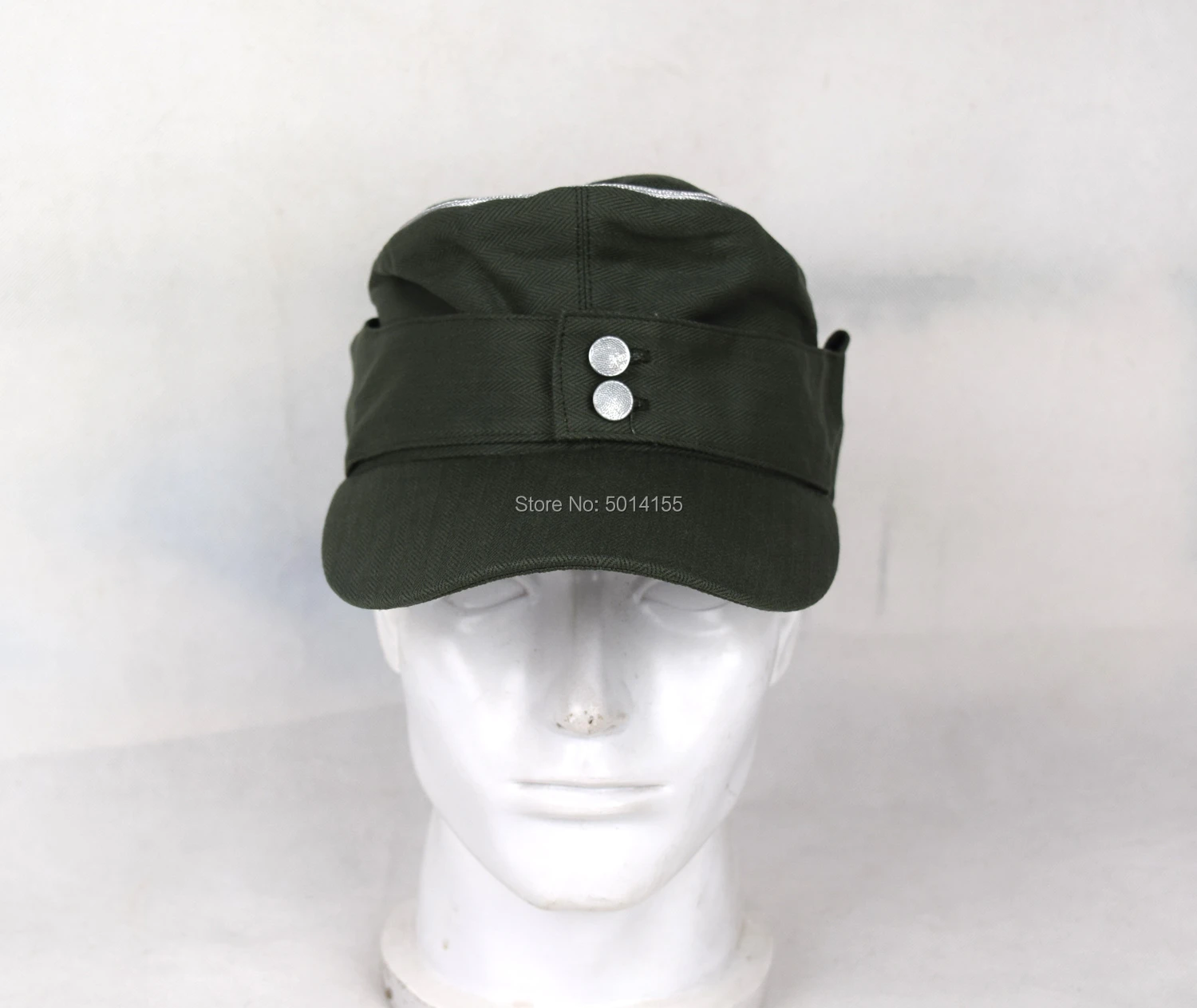 WW2 German Wehrmacht Officer's HBT Summer M43 Field Cap Repro WW2 German Wehrmacht Officer's HBT Summer M43 Field Cap Repro