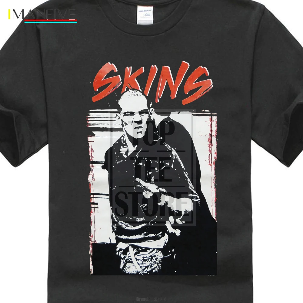 

2019 Customize Skins T Shirt Black Skinhead With Cop Oi Punk Ska Printed Men'S T Shirt Fashion Short Sleeve Tops