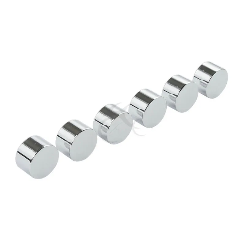6x Chrome 9//16 Inch Hex Bolt Covers For Harley Davidson Touring Dyna Sportster