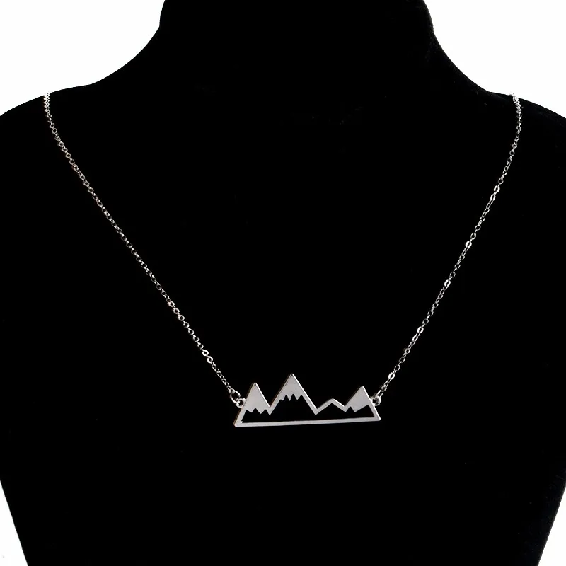Snowy Mountain Top Necklace Mountain Necklace Dainty Hiking Nature Outdoor Jewelry Travel Climbing Gifts for friend Snowy Mountain Top Necklace Mountain Necklace Dainty Hiking Nature Outdoor Jewelry Travel Climbing Gifts for friend