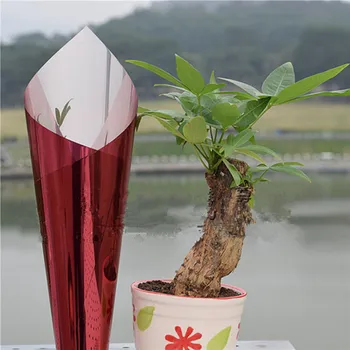 

SUNICE window sticker tint films Silver&Red mirror solar Heat Blocking Glass Film UV Rejection Home Office Privacy Stickers