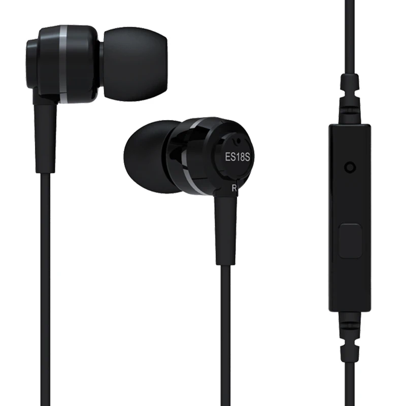 SoundMAGIC ES18S с микрофоном, сильный бас звук, наушники, гарнитура с пультом дистанционного управления, совместима со всеми смартфонами