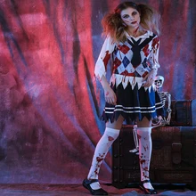 Костюм зомби для взрослых, студентов, косплей на Хэллоуин, костюм зомби-призрака, маскарадный костюм с юбкой для ролевых игр