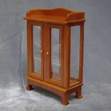 Escala 1:12 Dollhouse Miniatura muebles Buffet escaparate vitrina de Madera para niños Juguetes y Pasatiempos
