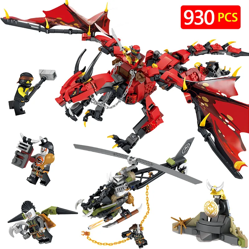 

Firstbourne Compatible LegoINGLYS Ninjagoes Movie Dragon Blocks Bricks Mini Action bricks Assembly Toys For Kids