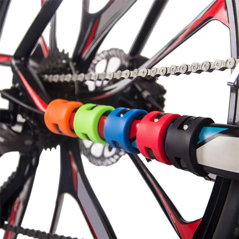 

Anti-Collision Rubber Protective Chain Protector Protective Ring Kit Parts 4 PCS Bicycle Chain Protection Shield Fork Rear Forks