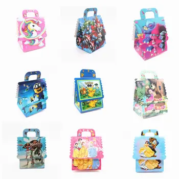 

6Pcs/Lot Portable Candy Box Happy Birthday Party Decorations Kid Boxes Party Supplies Favor Children's Day Baby Shower