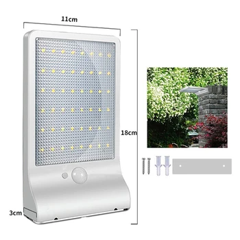 

48Leds Solar Lamp Outdoor Garden Waterproof Solar Human Body Induction Wall Light Security Lighting Ultrathin Yard Lamp