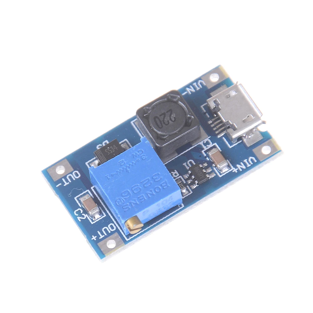 USB 2 ~ 24V To 5 28V 2A повышающий Регулируемый регулятор Мощность модуль DC DC|Регуляторы