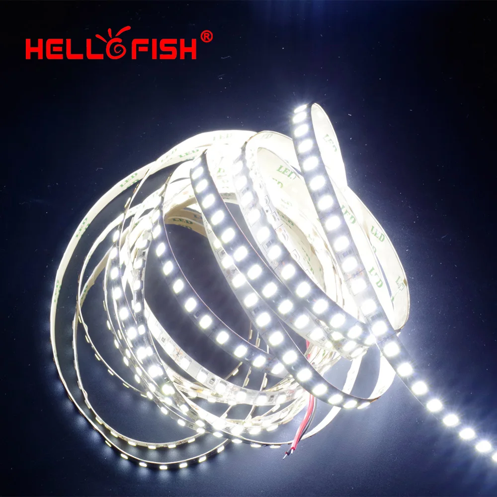 Гибкая светодиодная лента Hello Fish 5 м 600 SMD 5630 12 В 120 светодиодов/м светильник/теплый