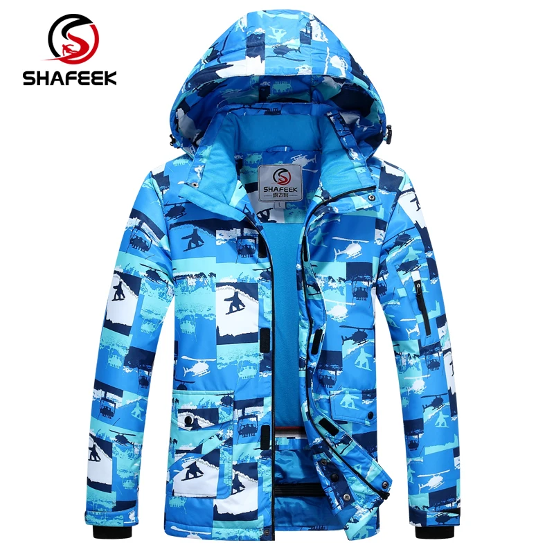 SHAFEEK-30 градусов супер теплая зимняя Лыжная куртка мужская Водонепроницаемая