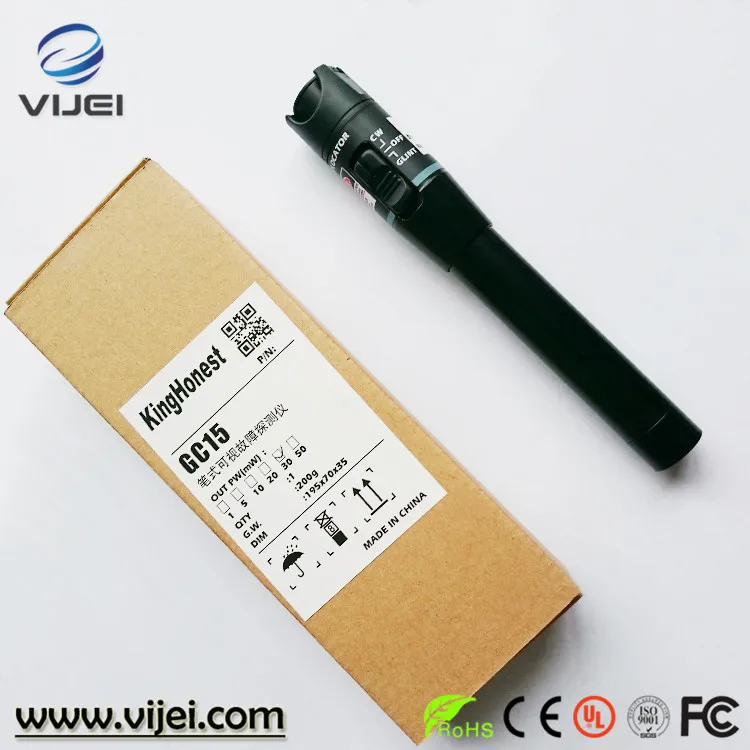 Низкая цена FTTH инструмент оптическая лазерная ручка VFL 30 МВт 30 км Оптическое волокно Визуальный дефектоскоп, волоконно-оптический кабель
