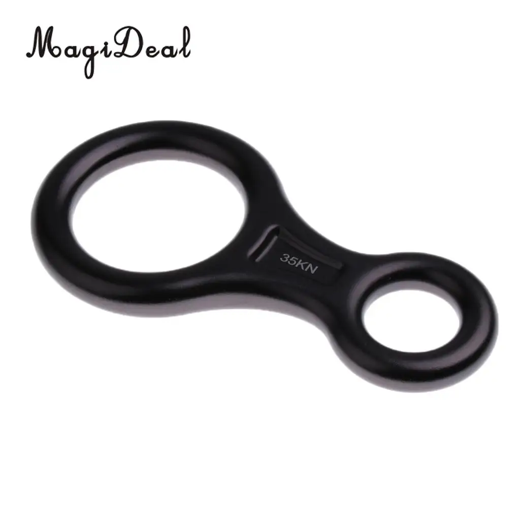 MagiDeal 35KN Figure 8 Shape Descender Rock Climbing Rappel Belay Device 3 Colors for Rappelling Rescue Rock Climbing Caving