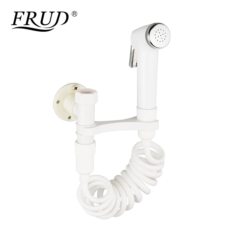 

Frud Newly Handheld Bidet Spray Shower Set ABS Toilet Sprayer Douche Kit Bidet Facuet With Telephone Elastic Shower Hose Y50010