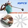 10 pcs/bag Golfer Adhesive Lead Tape Strips Add Power Weight To GOLF CLUB Tennis Racket Iron Putter Racquets Golf Accessaries 1