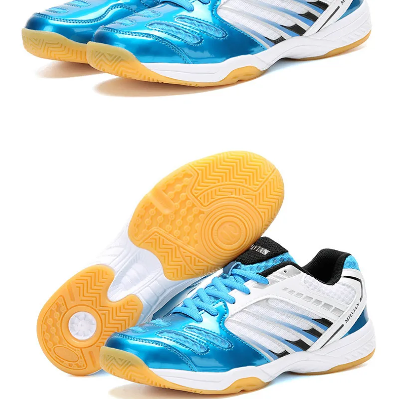 

Badminton shoes 2018 autumn new lightweight superfine leather women shoes indoor outdoor anti slip fitness training men shoes