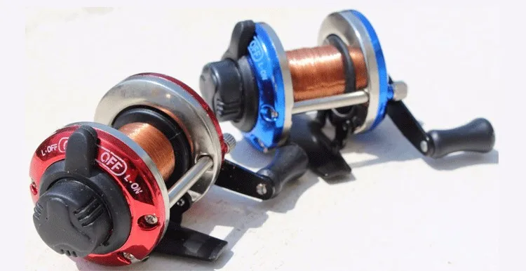 Carretel de Pesca de Fundição de Isca de Metal Roda da Embarcação Bobina de Água Linha de Pesca Rotativo de Pesca e 50 Salgada Centrífuga Carretel Metros 8kg 1 de metal roda da embarcação bobina de