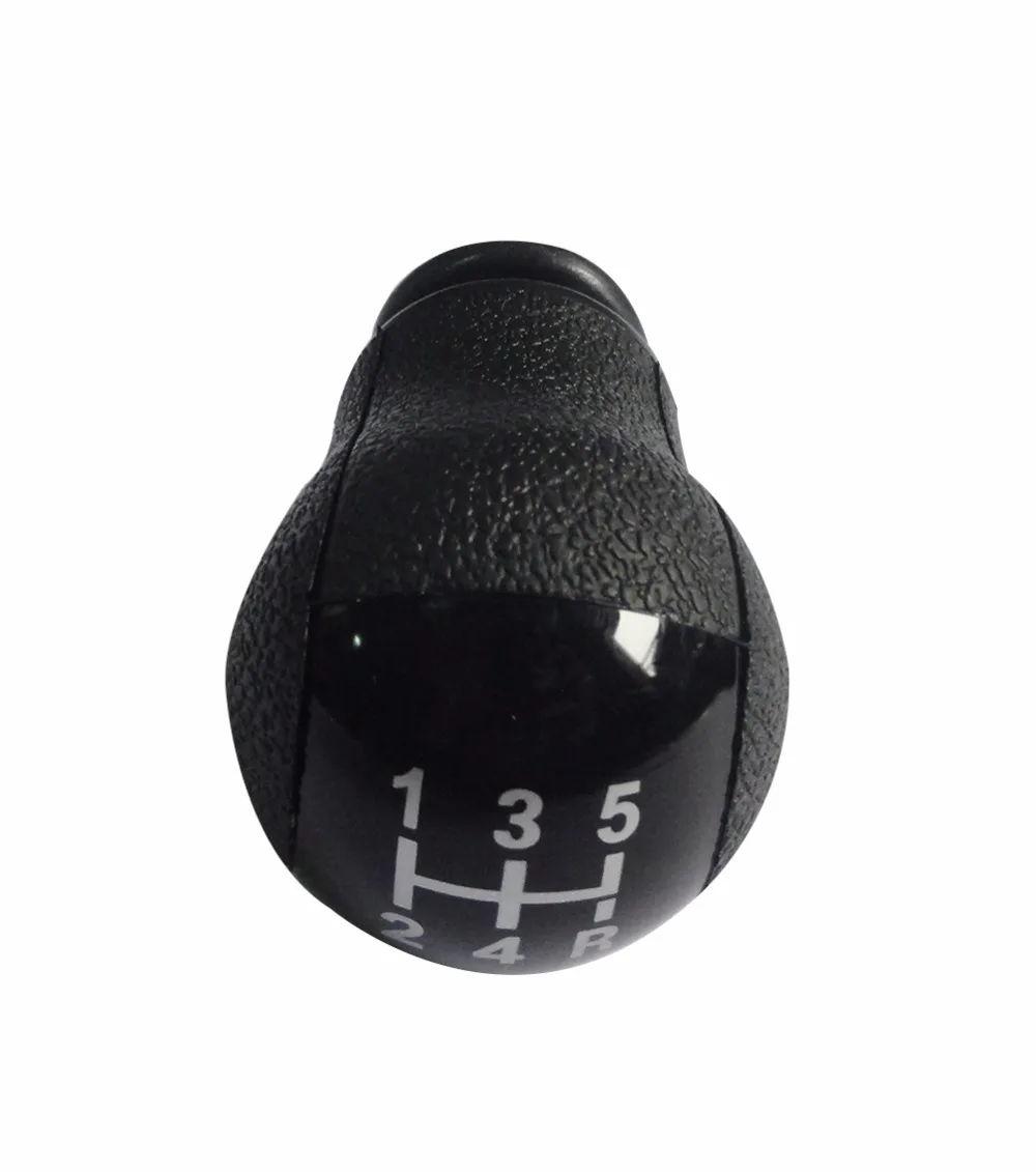 1Pcs Black 5 Speed Car Manual Gear Shift Knob Head Shifter Lever Car