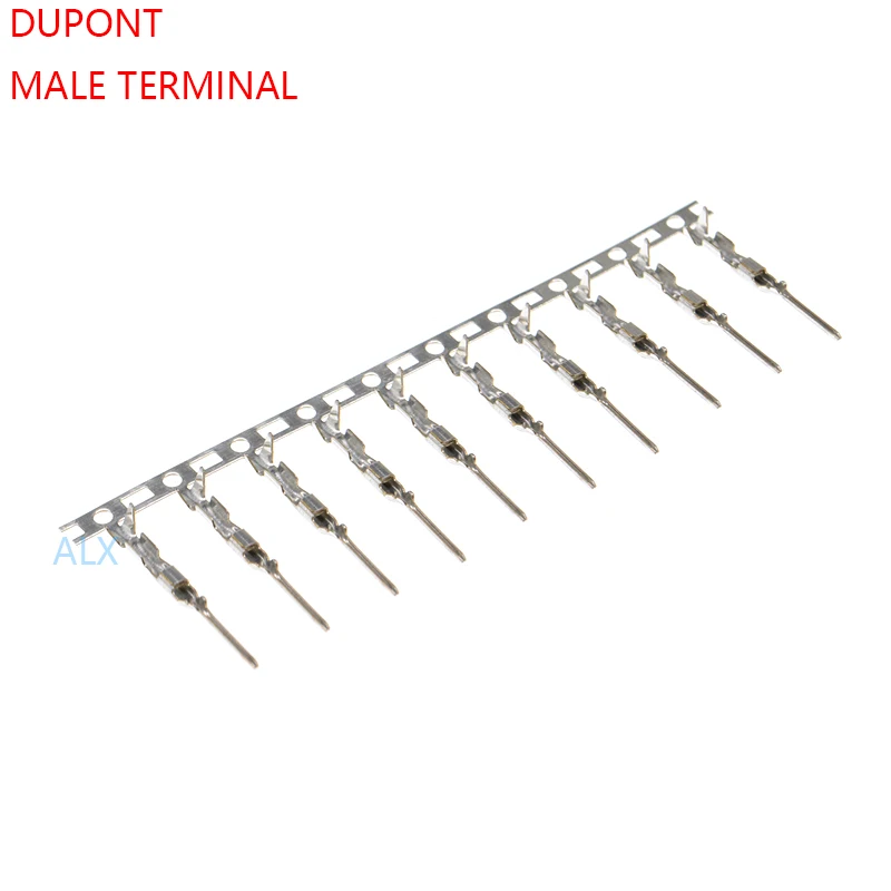 

100pcs dupont reed DUPONT housing male terminal FOR 2.54MM PITCH dupont CONNECTOR FOR JUMPER WIRE CABLE Pins Crimp