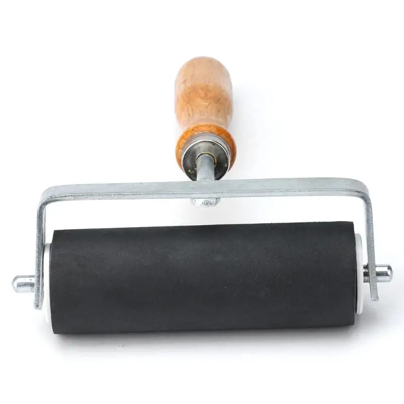Деревянная ручка резиновая роликовая щетка DIY алмазная живопись чистки ремесленных инструментов товары для рукоделия резиновые окраска валиком сплющивающий инструмент