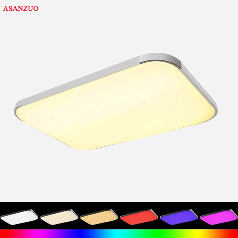 

48W Acrylic LED Ceiling Lights Lamp Luminaria Ceiling Light With Remote Control Dimmable Color And RGB Changing Fixtures