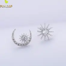 Форзац, 925 пробы, серебряные, солнце, луна, серьги для женщин, трендовые, Букле д 'Орель, модные ювелирные изделия, Pendientes Mujer Moda