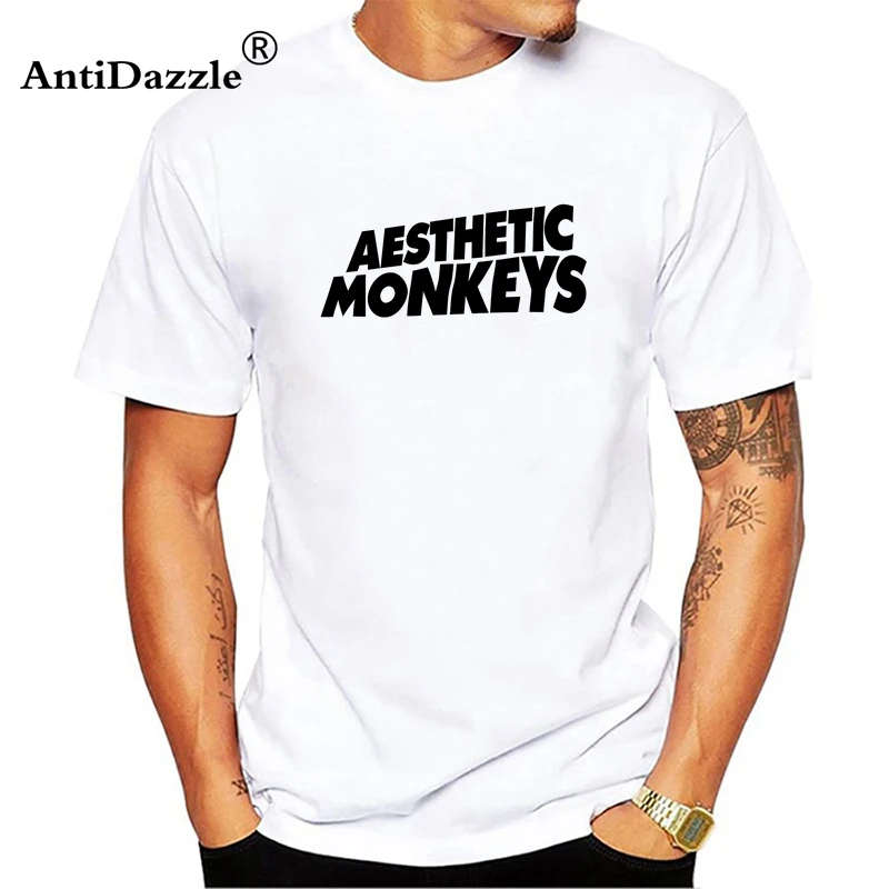 

Arctic Monkeys Men's Tee Shirt SOUNDWAVE Indie Rock And Roll Short Tee O-neck Tshirt Music Brand Summer new Hip hop Men T shi