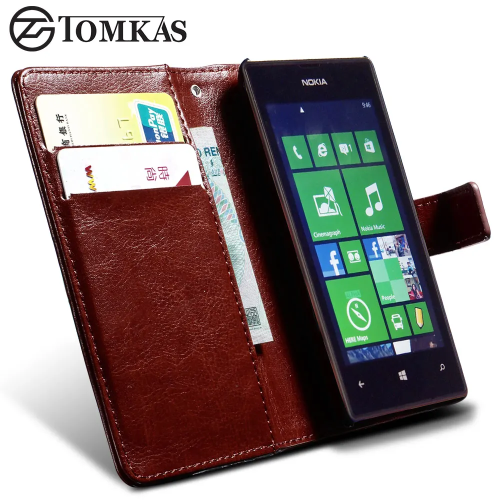 PU Leather Wallet Case For Nokia Lumia 520 Phone Luxury ...