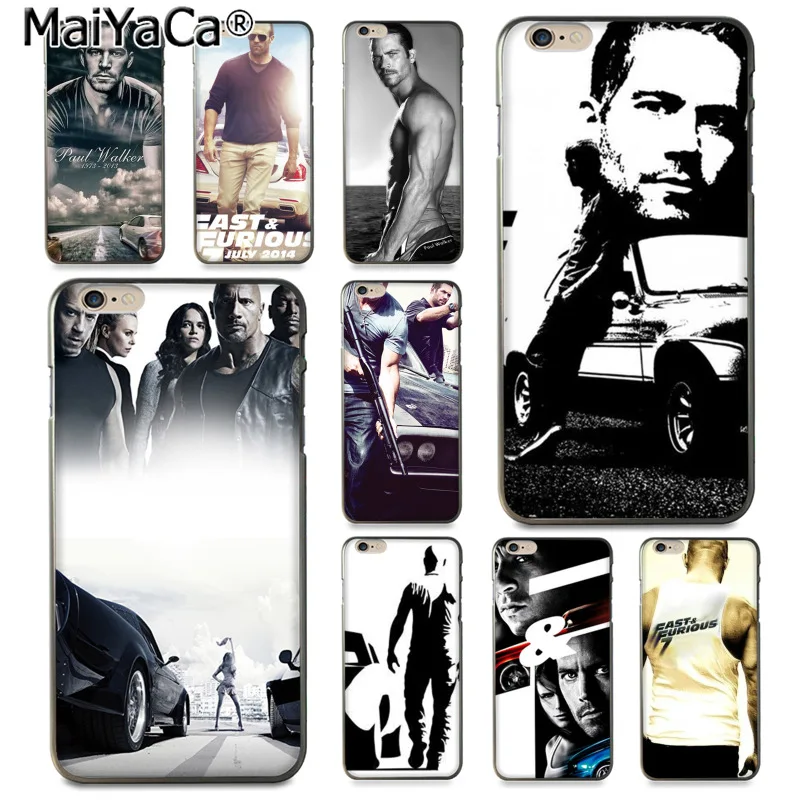 Новое поступление Модный чехол MaiYaCa с надписью Форсаж Пол Уокер для iphone 11 pro 8 7 66S
