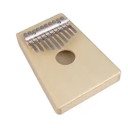 10 ключи в африканском стиле калимба mbira likembe санза большого пальца Пианино Pine светло-желтый инструмент Лидер продаж