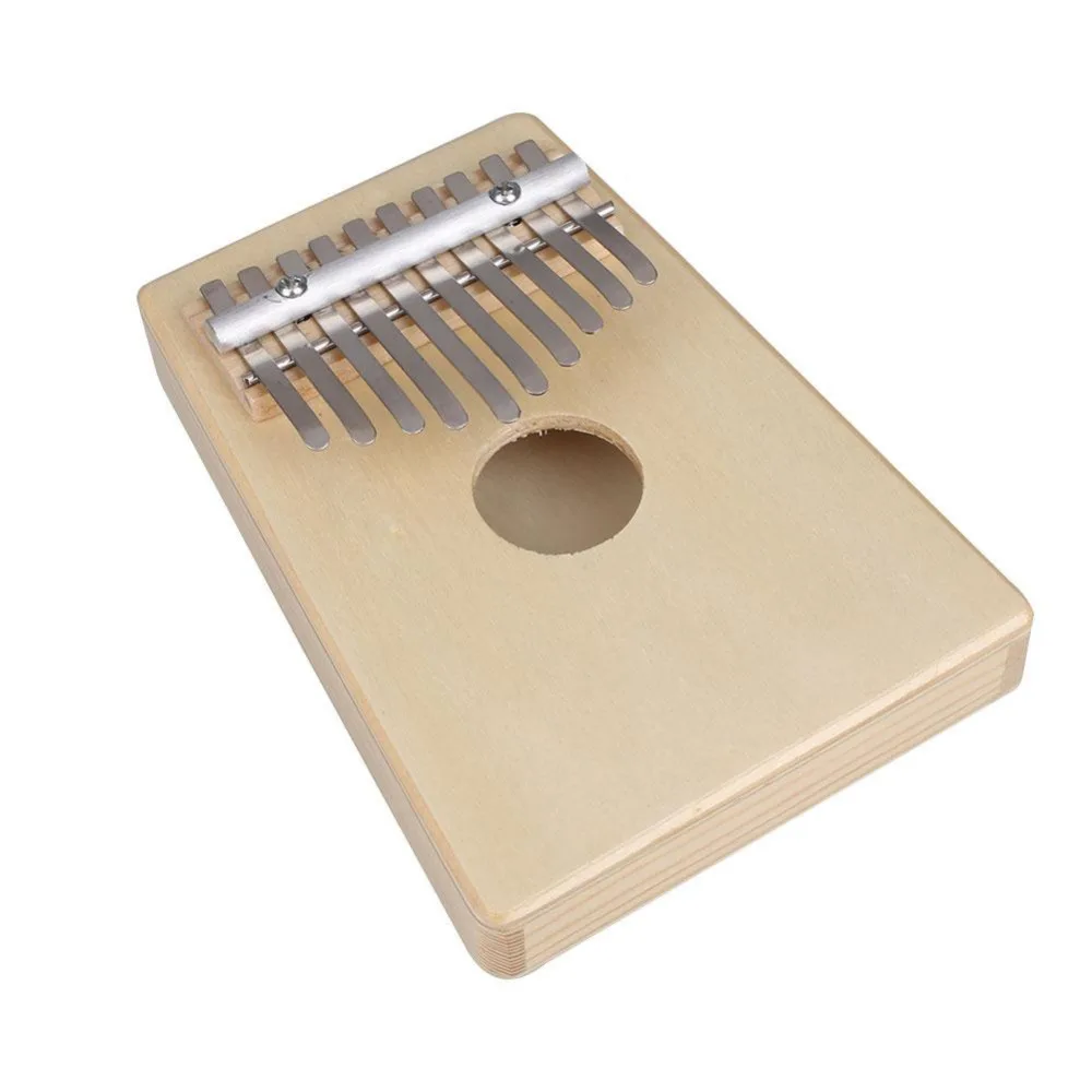 10 Keys African Kalimba Mbira Likembe Sanza Thumb Piano Pine Light