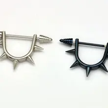 Маленькие панковские титановые серьги из нержавеющей стали, человеческие серьги для тела серьги-гвоздики титановые 2169