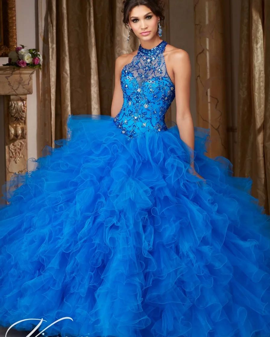 Популярное Пышное Бальное платье Золушки Королевское голубое праздничное платье недорогие подростковые платья сладкий 15 платья