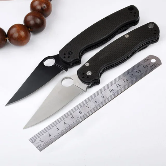 High Quality Folding Knife Hunting Camping Knives 7CR13MOV Blade Carbon