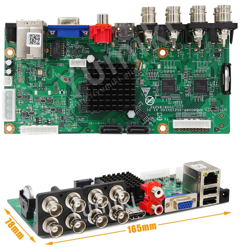 Placa para Ahd 6 em 1 H.265 + 16ch 5mp 4mp 1080 p 720 Câmera Salvar Grande Ram Hdd Xmeye Onvif Cctv Placa - 8ch 4ch Ahd Dvr Mod. 89906 7 Cheap gravador de vídeo de vigilância