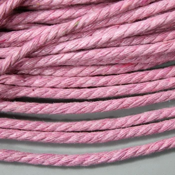

AaaZee 20 Yards 2.5mm Pink Hemp Cords For DIY Bracelet Jewelry Making Crafts Decoration, Hemp Cotton Rope