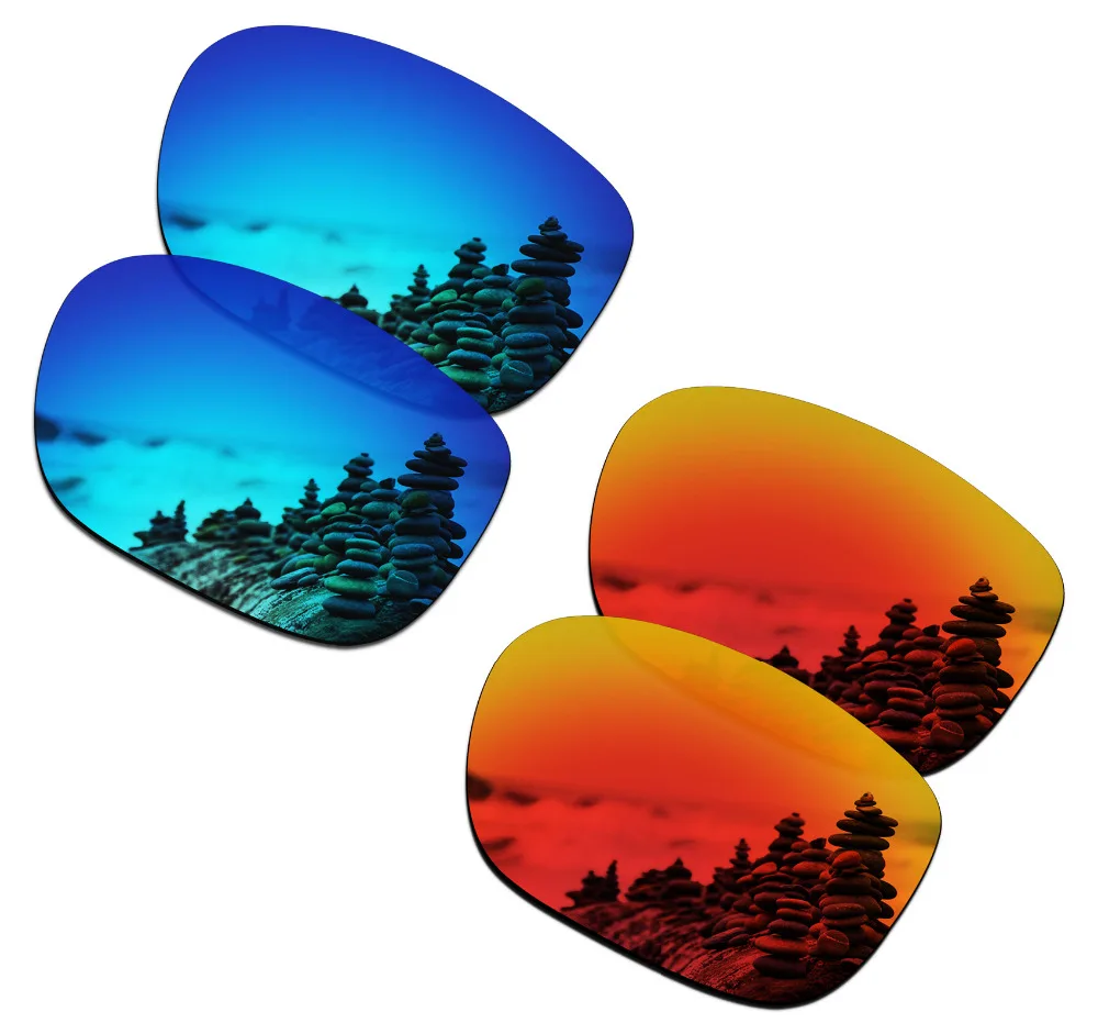 SmartVLT 2 пары поляризованных солнцезащитных очков Сменные линзы для Oakley LBD Ice Blue and