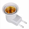 1PC Hot Sell Practical White E27 LED Light Socket To EU Plug Holder Adapter Converter ON/OFF For Bulb Lamp ► Photo 3/4