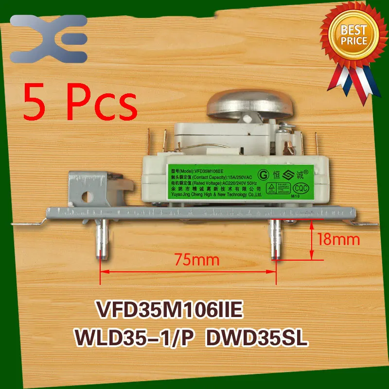

5Pcs Microwave Spare Parts Timer Oven VFD35M106IIE WLD35-1/P DWD35SL Microwave Oven Timer