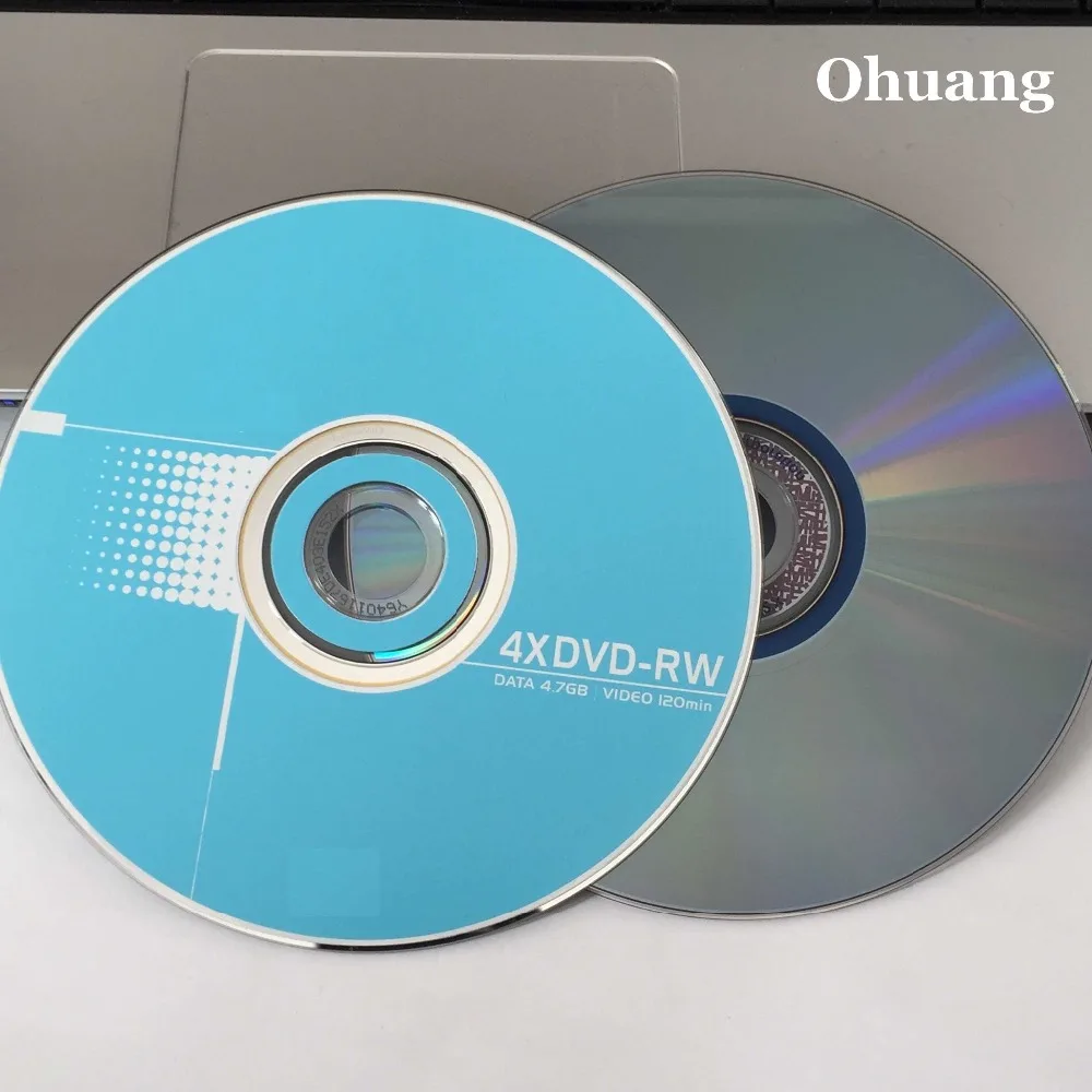 

Wholesale 5 Discs Grade A 4.7 GB 4x Blue Blank Printed DVD RW Disc