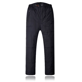 

Man Fall Plus Size Solid Elastic Waist High Full Length Straight Thick 95% Down Pants Male Winter Oversized Warm Down Trousers
