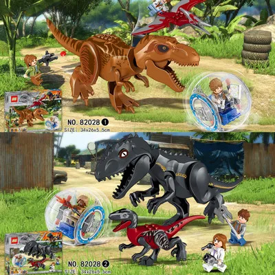 Building Blocks 82028 Jurassic World Indominus Rex Tyrannosaurs T-Rex Building Blocks toys Dinosaur Bricks Children Gift Toys Building Blocks 82028 Jurassic World Indominus Rex Tyrannosaurs T-Rex Building Blocks toys Dinosaur Bricks Children Gift Toys