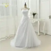 New Arrival 2019 Wedding Dresses Sweetheart A Line Rhinestone Beading Bridal Gown Vestidos de Novia Plus Size Lace Up 5981982