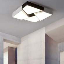 Rectangle acrylic LED Ceiling Lamp Dimmable LED Lamp Modern Ceiling Lights Home Lighting Black/White Led Ceiling Lamp modern irregular acrylic led ceiling lights lustre pmma bedroom dimmable led ceiling lamp led ceiling lighting light fixtures