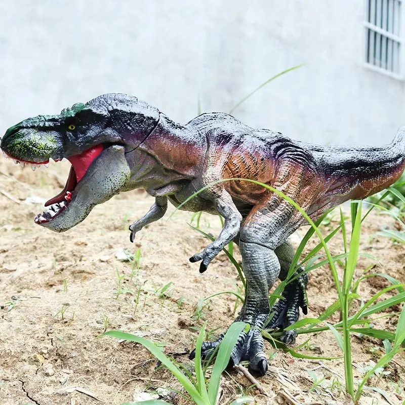 

Large Size Realistic Dinosaur Static Model Lifelike Running Tyrannosaurus Rex Children Dinosaur Toys Jurassic World Dinosaur