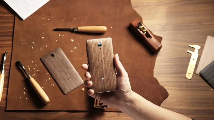 Официальный деревянный ящик для Xiaomi Mi4 Bamboo Задняя крышка батареи для Xiaomi 4 Mi4 Корпус Запасные части+ присоска