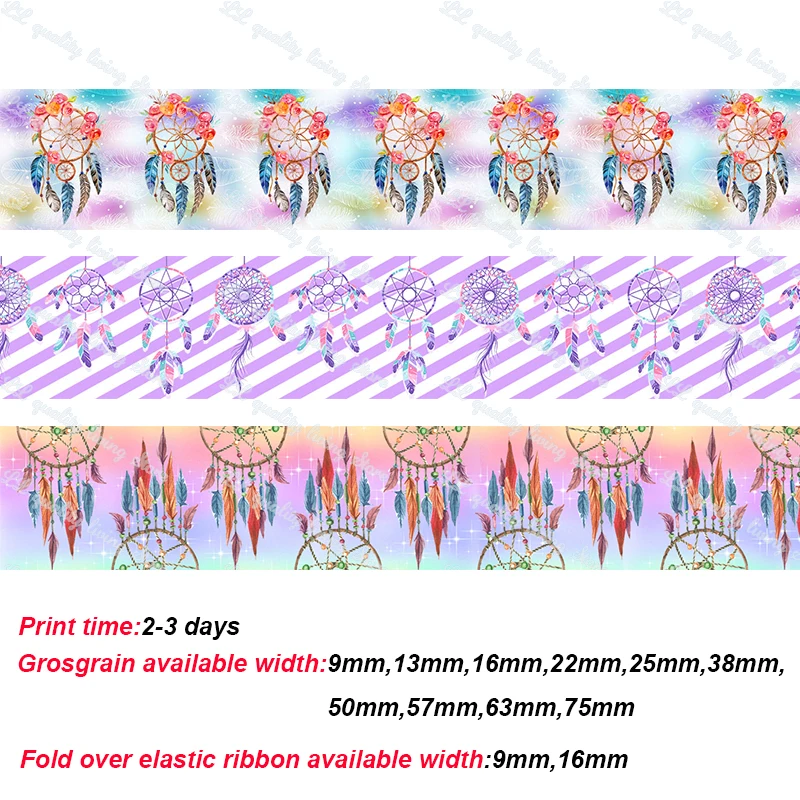 dreamcatcher printed grosgrain ribbon (1)