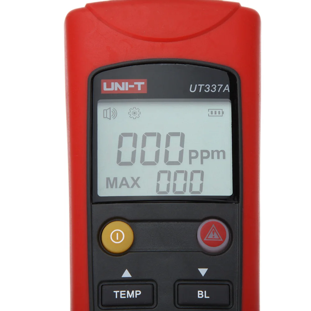 Carbon Monoxide Meter UNI-T UT337A Smart Sensor Handheld CO Tester with Sound & Light Alarm Backlight Display
