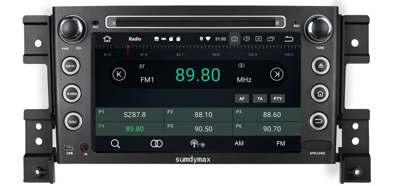 Perfect 7inch two din car audio multimedia player for suzuki vitara 2007-2011 with android 9.0 system octa core 4+64GB wifi gps navi 2